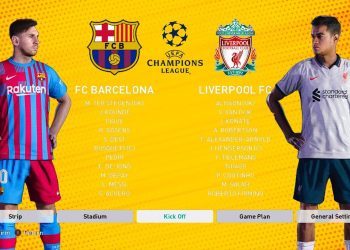 PES 2021 - Barcelona vs Liverpool - New Kits & Possible Lineup 2021-22 | PES 2022 Mod