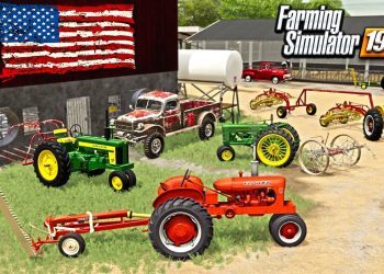 PUTTING UP HAY, THE OLE' FASHIONED WAY 1950's (ROLEPLAY) FARMING SIMULATOR 19