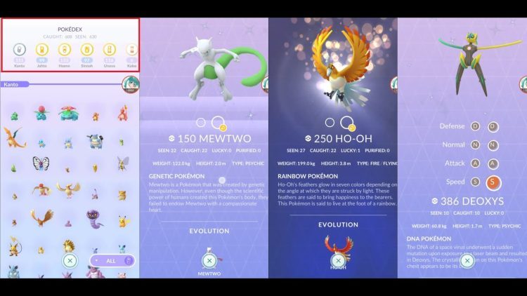 Pokedex Kanto, Johto, Hoenn, Sinnoh, Unova, Kalos - December 2020 [Pokemon Go]