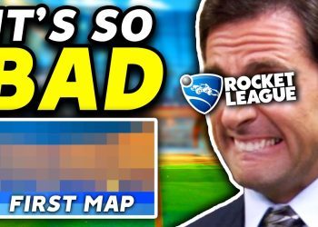 REACTING TO MY VERY FIRST ROCKET LEAGUE MAP