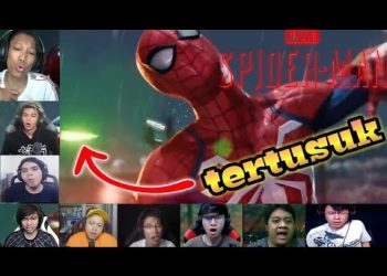 Reaksi Gamers spiderman dikeroyok sinister six - Marvel's Spiderman.