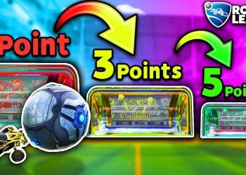 Rocket League, but the SMALLER the goal, the MORE points you get!