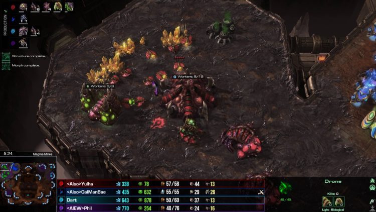 SC2 LotV, 2v2, ZP vs. ZZ, Kill the two Zerg!