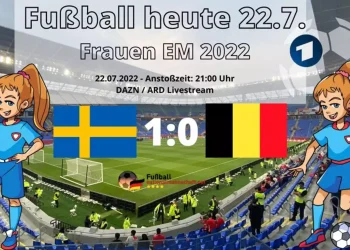 Soccer today 22.7. 10 Sweden vs Belgium Football Women EM 2022