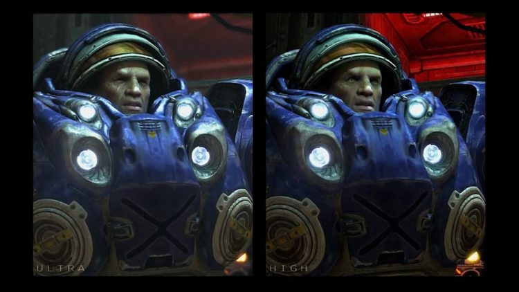 StarCraft 2 Graphics Settings Comparison - Cut Scenes