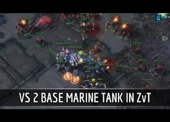 StarCraft 2: vs 2 base Marine Tank in ZvT