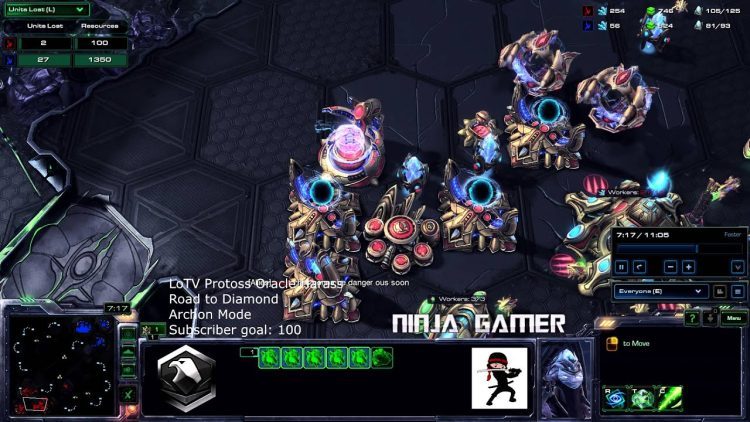 Starcraft 2 Legacy of the Void HD Ultra  Protoss Oracle Harass (Archon Mode)