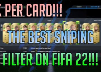 THE MOST INSANE BUDGET SNIPING FILTER ON FIFA 22! MAKE 2K ON EVERY CARD! 100K PROFIT AN HOUR EASY!!