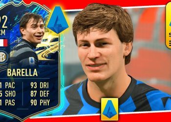 TOTS BARELLA REVIEW! 92 TOTS NICOLO BARELLA PLAYER REVIEW - FIFA 21 ULTIMATE TEAM