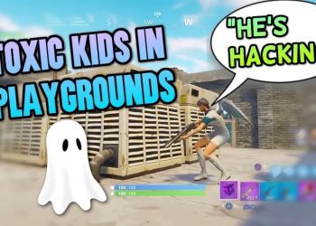 TOXIC KIDS CALL ME A HACKER! INVISIBLE GLITCH TROLLING - Fortnite Playgrounds Funny Moments