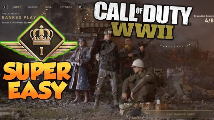 The EASY WAY To "Party Up/Play With Friends" In Ranked Play! (Call Of Duty: WWII)