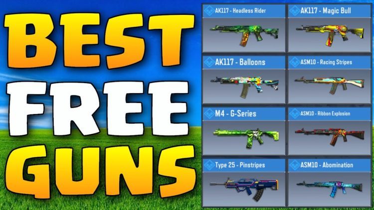 The TOP 5 BEST WEAPONS in Call of Duty Mobile are FREE! CoD Mobile FREE SKINS