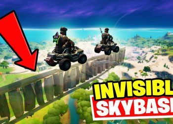 This INVISIBLE SKYBASE is Basically HACKING in Fortnite (banned?)