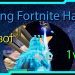 Using Fortnite Hacks - AIMBOT - To Win A 1v1 - HE HAD NO IDEA!!! 777 HEADSHOTS!!!