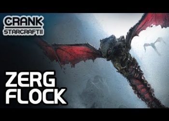 Zerg Flock vs Terran - StarCraft 2