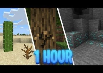1 Hour of Minecraft Survival Gameplay | 1080p 60fps