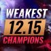 10 Worst Champion Predictions for Patch 12.15 - League of Legends