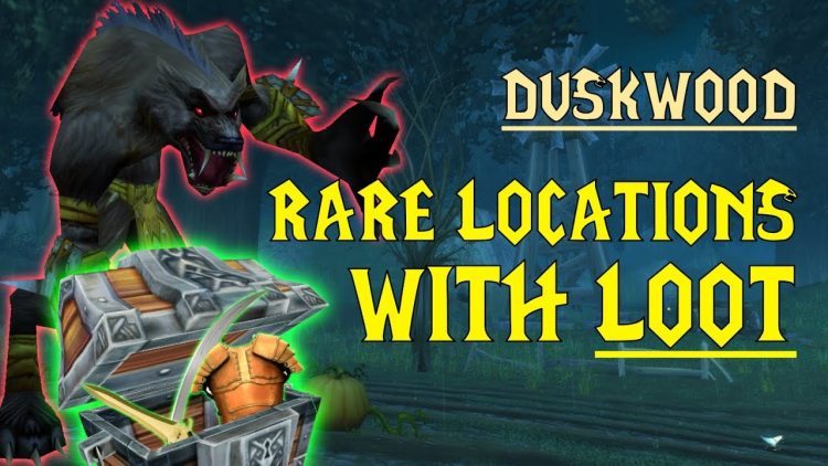 WoW Classic - Rare Mob Locations + UNIQUE LOOT -  Duskwood