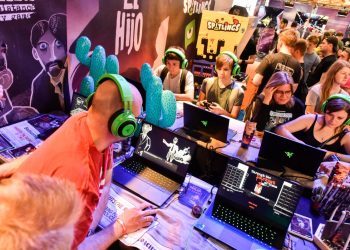 Games fair with games, events, cosplay