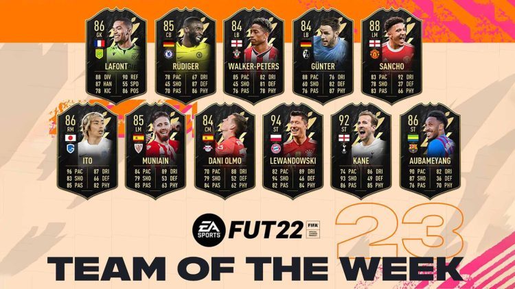 FIFA 22 TOTW 23: Lewandowski and Kane