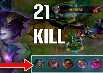 21 KILLS + MANIAC | DYRROTH OVER POWERED BUILD | BEST BUILD2022 | MLBB