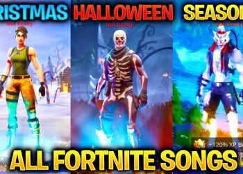 ALL FORTNITE THEME SONGS! *EMOTIONAL * (Season 1, Halloween, Christmas, Season 6)
