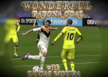 Amazing and wonderful rabona goal with Lucas Moura (Fifa 15 version)