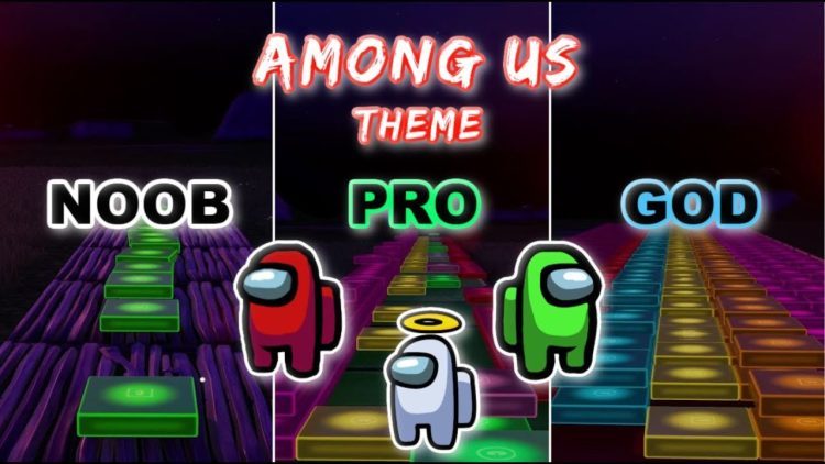 Among Us Theme Song - Noob vs Pro vs God (Fortnite Music Blocks) with map code!