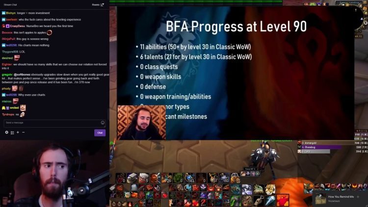 Asmongold Reacts to the video:  Classic WoW Progression vs.  Modern WoW Progression by Tips Out