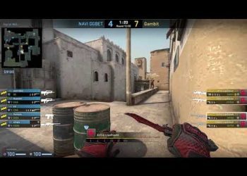 CS:GO POV Demo Gambit Ax1Le (24/16) vs NaVi (de_dust2)