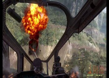 Call of Duty Black Ops Destroy Russians Helicopter and Cross Bridge with Helicopter #cod#blackops