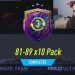 Can you pack Icons in the 81-89 x10 pack?