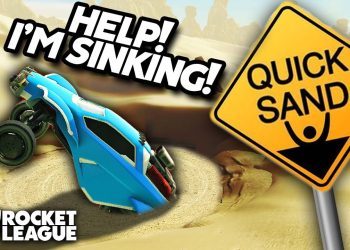 Don't FALL in the QUICK SAND! *NEW* Rocket League Sumo