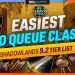 EASIEST SOLO QUEUE CLASSES - 9.2 TIER LIST