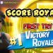 FIRST TRY, FIRST WINS IN SCORE ROYALE ON FORTNITE  (New game mode) - meCyx