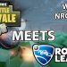 Fortnite Meets Rocket League? 1v1 Challenge with NRG Jstn