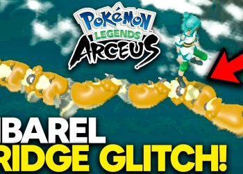 GAMEFREAK ADDED THIS FUNNY Bibarel Glitch! Cross Water WITHOUT Basculegion in Pokemon Legends Arceus