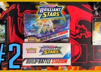*Gold Pull!* (No Talking) (ASMR-ish) Pokemon Brilliant Stars Build & Battle Stadium x2 #2 *OPENING*