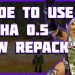 Guide to use the 0.5 Alpha Warcraft Server Repack