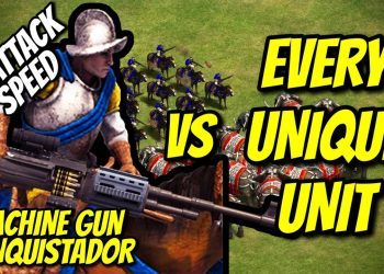 MACHINE GUN CONQUISTADOR vs EVERY UNIQUE UNIT | AoE II: Definitive Edition