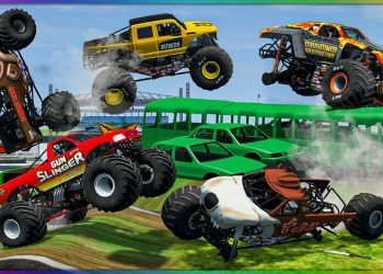 MONSTER TRUCKS ATTACK ATLANTA! | BeamNG Drive