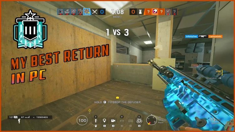 MY BEST RETURN IN PC - RAINBOW SIX SIEGE - OPERATION CRIMSON HEIST