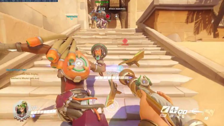 Mercy game play Overwatch