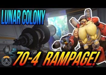 OVERWATCH - New Map: Lunar Colony -  Torbjorn Turret Rampage 70-4