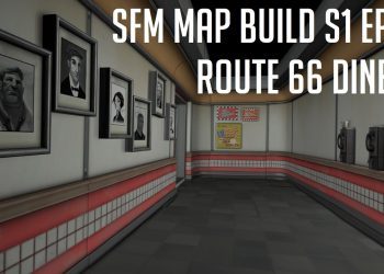 Overwatch SFM Map Build-Ep.6 [Route 66 diner]
