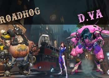 Overwatch: Tank Defence! Roadhog + D.Va