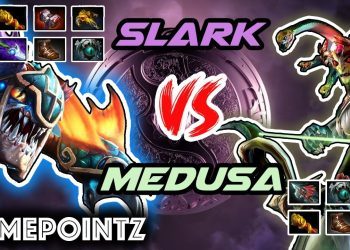 Playing Slark vs a farmed Medusa | GamePointz Dota 2  #5