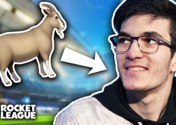 Playing with one of the GOATS of Rocket League