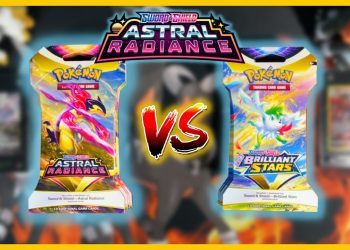 Pokemon Astral Radiance Sleeved Boosters VS Brilliant Stars Sleeved Boosters *OPENING*