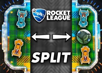 ROCKET LEAGUE, BUT I SPLIT THE FIELD IN HALF